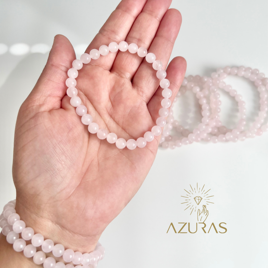 Rosenquarz Armband (beh.)