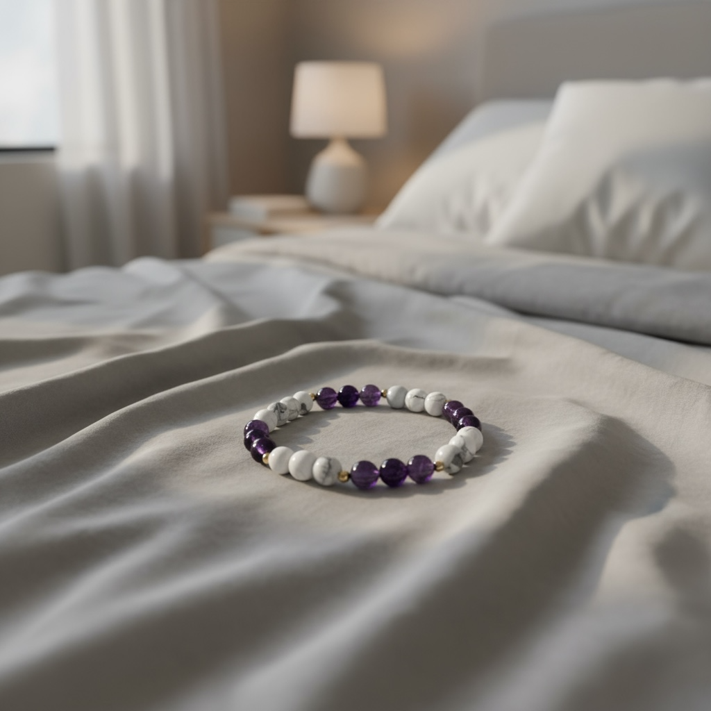 Träume süß Armband Ametyst & Magnesit Mix