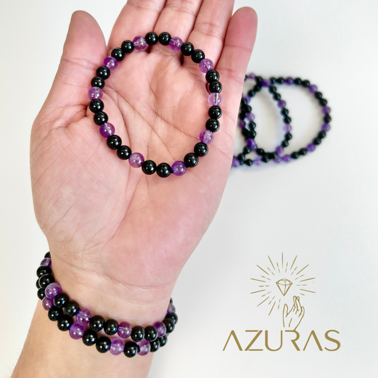 Protect Duo Amethyst & Schwarze Turmalin Mix