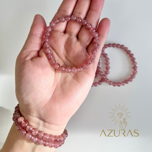 Erdbeerquarz Armband
